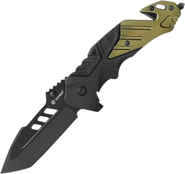Изображение товара Нож складной GANZO G629-GR (черный/оливковый)