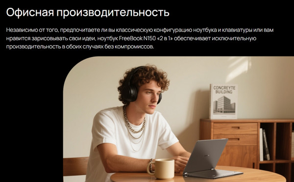 Изображение товара Ноутбук Chuwi FreeBook 13.4 (N150/16GB/512GB/Win11 Home)