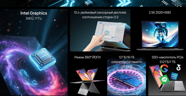 Изображение товара Ноутбук Chuwi FreeBook 13.4 (N150/16GB/512GB/Win11 Home)
