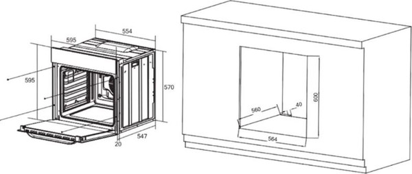 Изображение товара Электрический духовой шкаф ZORG NEO610 WH (белый)