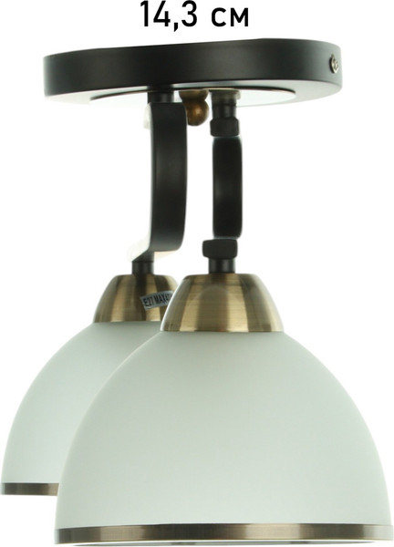 Изображение товара Потолочный светильник BayerLux Рендо / 10352905 (черный/бронзовый)