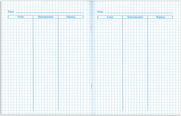 Изображение товара Тетрадь предметная Brauberg Для записи английских слов / 403562 (48л)