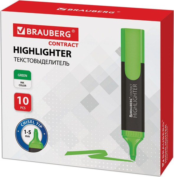 Изображение товара Текстовыделитель Brauberg Contract / 150390 (зеленый)