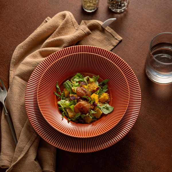 Изображение товара Блюдо AksHome Aurora d20x2.5см (фарфор/каштановый)