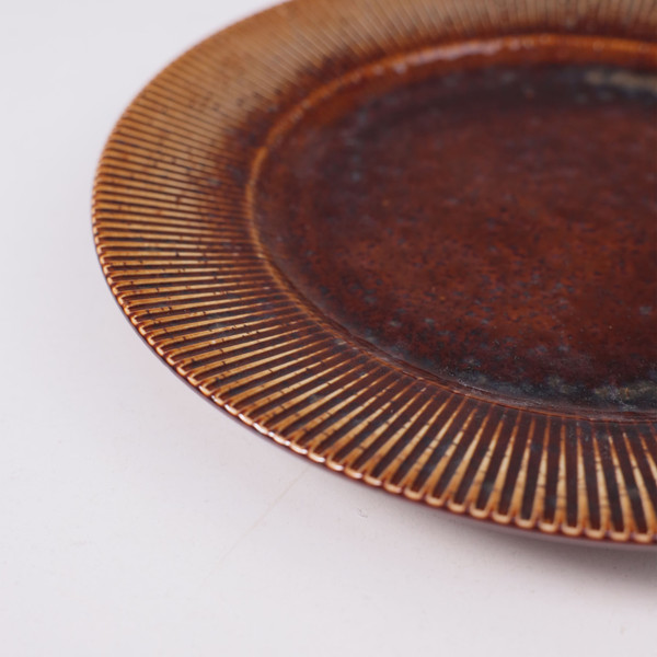 Изображение товара Блюдо AksHome Aurora d20x2.5см (фарфор/каштановый)