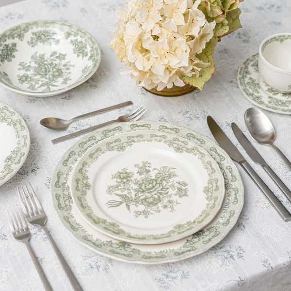 Изображение товара Блюдо AksHome Blossom d21.5x2.7см (керамика/зеленый)