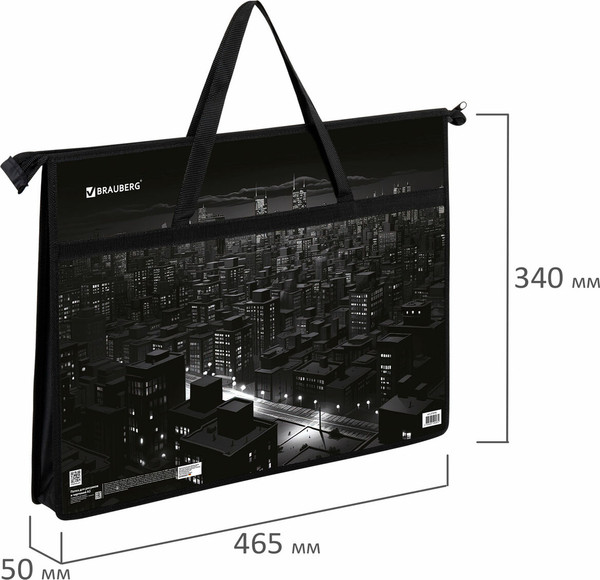 Изображение товара Папка-портфель Brauberg Night City / 273410