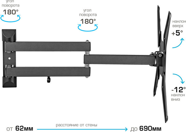 Изображение товара Кронштейн для телевизора Kromax Optima-410