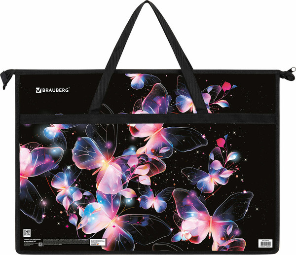 Изображение товара Папка-портфель Brauberg Butterflies / 273412