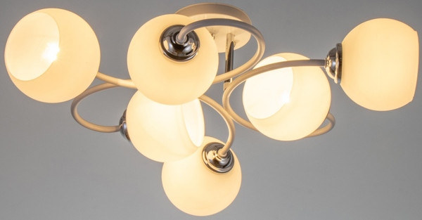 Изображение товара Люстра BayerLux 2717/6 / 7562807 (белый/хром)