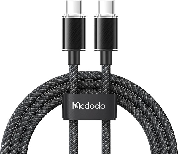 Изображение товара Кабель McDodo 100W Type-C to Type-C Transparent (1.2м, черный)