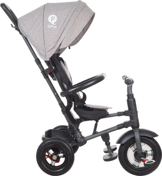 Изображение товара Трехколесный велосипед с ручкой QPlay QA6BJ (серый)