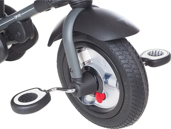 Изображение товара Трехколесный велосипед с ручкой QPlay QA6BJ (серый)