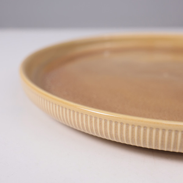 Изображение товара Блюдо AksHome Stria d26.5x3см (фарфор/пшеничный)