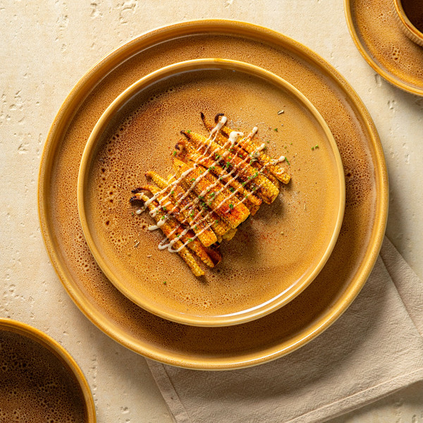 Изображение товара Блюдо AksHome Stria d26.5x3см (фарфор/пшеничный)