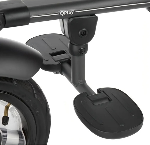 Изображение товара Трехколесный велосипед с ручкой QPlay QA6B (черный)