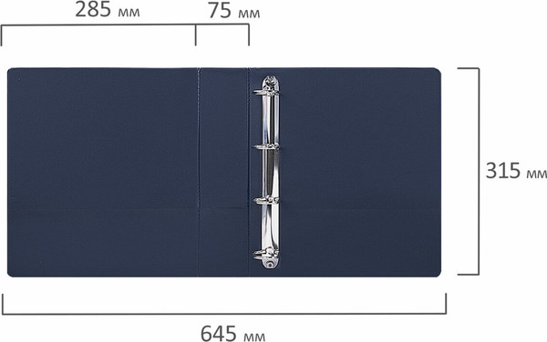Изображение товара Папка-регистратор Brauberg Office / 271854 (синий)
