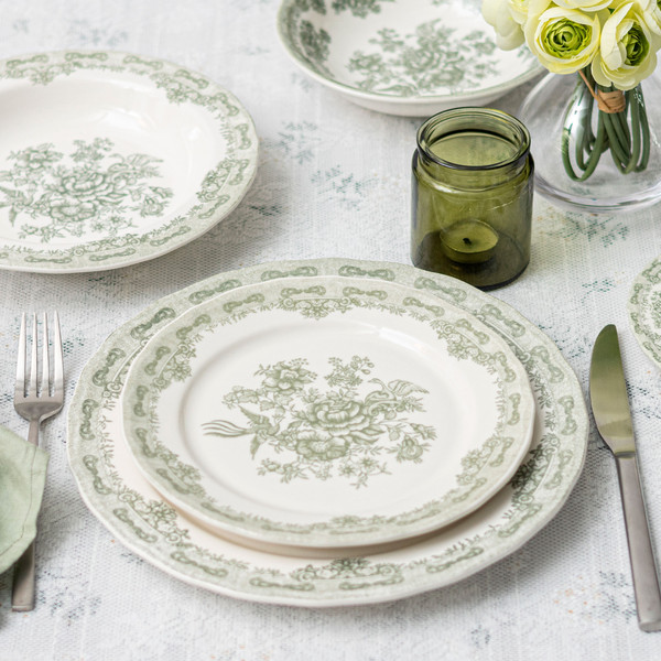 Изображение товара Блюдо AksHome Blossom d20.4x4.8см (керамика/зеленый)