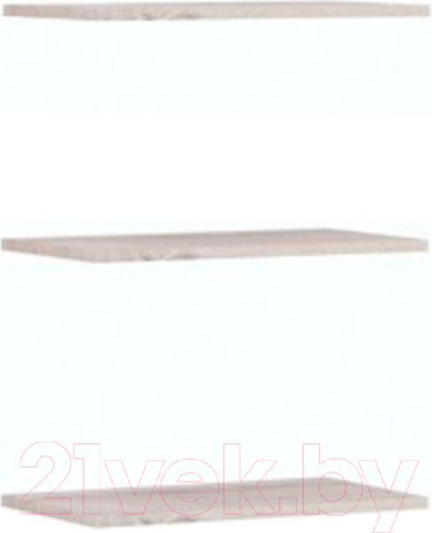 Изображение товара Комплект полок для корпусной мебели Империал Джерси (3 шт, дуб крафт/серый)