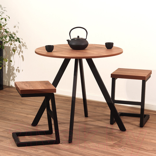 Изображение товара Табурет Millwood СДН-6 Арне 2 Л (дуб табачный Craft/металл черный)