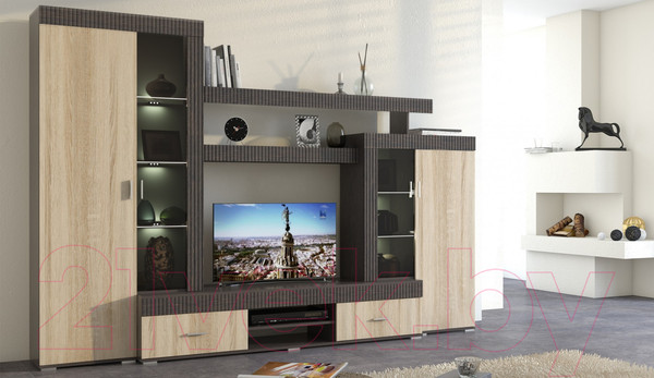 Изображение товара Стенка Империал Марк (венге/дуб сонома)