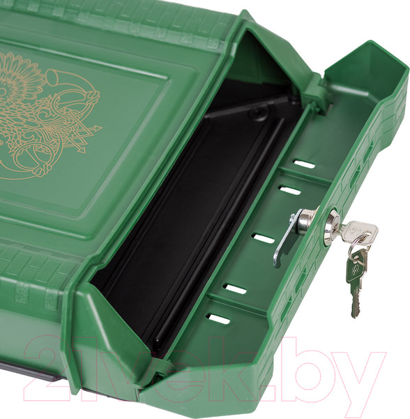Изображение товара Почтовый ящик Цикл Премиум с орлом / 6026-00 (зеленый)