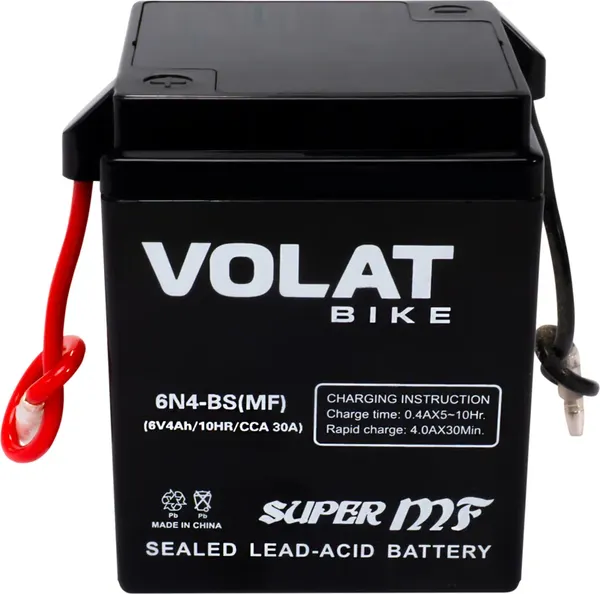 Изображение товара Мотоаккумулятор VOLAT 6N4-BS MF L+ (4 А/ч)