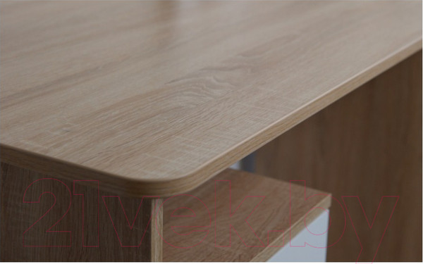 Изображение товара Компьютерный стол Империал Гарвард 3ящ 130 (дуб сонома/белый)