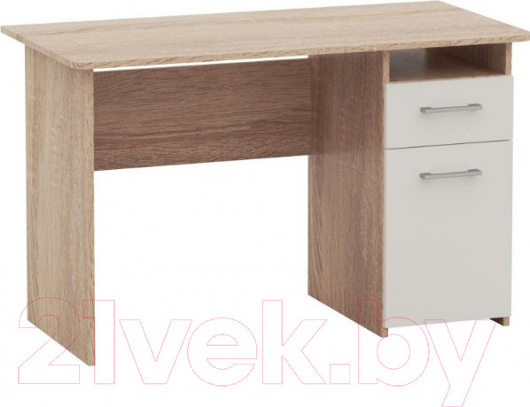Изображение товара Письменный стол Империал Гарвард 1д1ящ 120 (дуб сонома/белый)