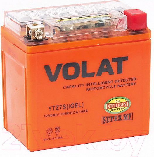 Изображение товара Мотоаккумулятор VOLAT YTZ7S iGEL R+ (6 А/ч)