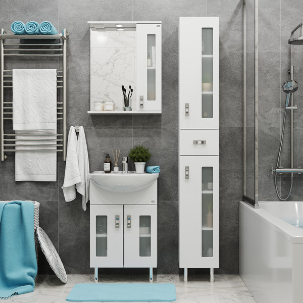 Изображение товара Шкаф-пенал для ванной Onika Кристалл 30.18 У (403050)