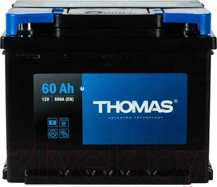 Изображение товара Автомобильный аккумулятор THOMAS L+ (60 А/ч)