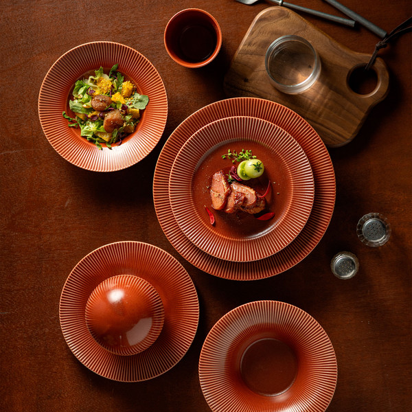 Изображение товара Соусник AksHome Aurora d7.5x2.3см (фарфор/каштановый)