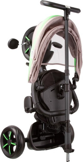 Изображение товара Трехколесный велосипед с ручкой QPlay Star1GG (серо-зеленый)