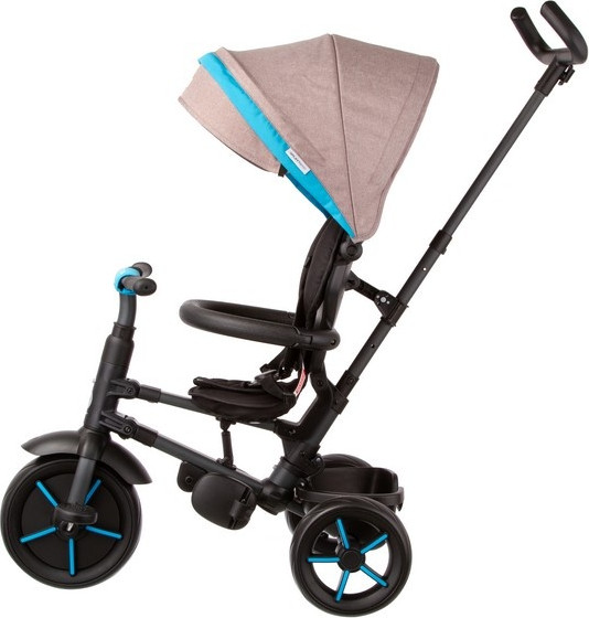 Изображение товара Трехколесный велосипед с ручкой QPlay Star1GB (серо-голубой)