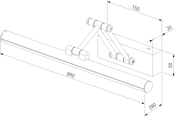 Изображение товара Подсветка для картин и зеркал Elektrostandard Monza 40156/LED (белый)