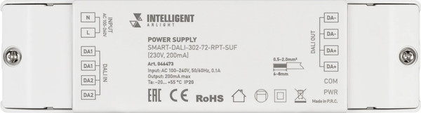Изображение товара Блок питания шины на DIN-рейку Arlight SMART-DALI-302-72-RPT-SUF / 046473