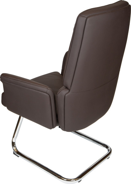 Изображение товара Стул офисный Norden Bonno CF / HD-2204-3 V CF (коричневая кожа/ алюминиевая база )