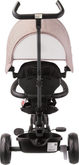 Изображение товара Трехколесный велосипед с ручкой QPlay Star1GV (серо-розовый)