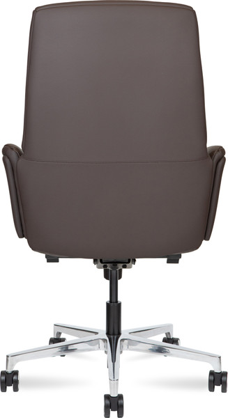 Изображение товара Кресло офисное Norden Bonno LB / HD-2204-3 L LB (коричневая кожа/алюминиевая база)
