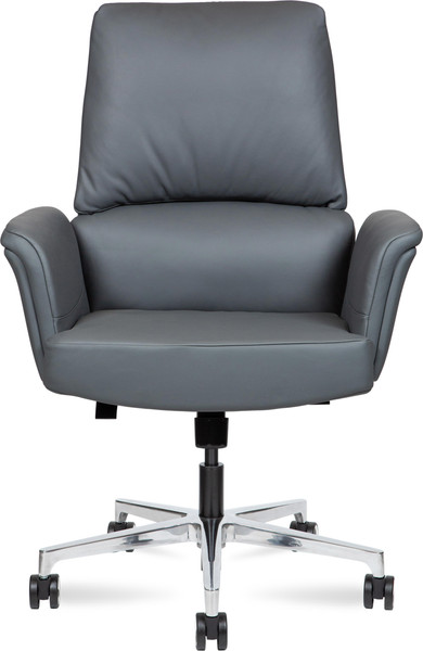 Изображение товара Кресло офисное Norden Bonno LB / HD-2204-2 L LB (серая кожа/алюминиевая база)