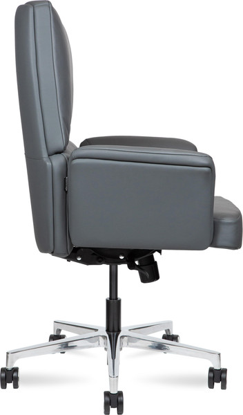 Изображение товара Кресло офисное Norden Bonno LB / HD-2204-2 L LB (серая кожа/алюминиевая база)