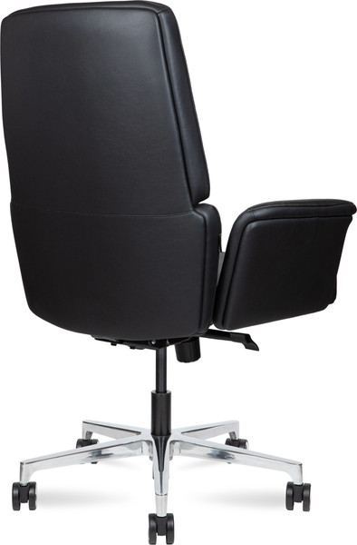 Изображение товара Кресло офисное Norden Bonno LB / HD-2204-1 L LB (черная кожа/алюминиевая база)