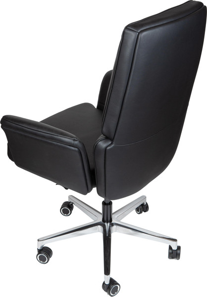 Изображение товара Кресло офисное Norden Bonno LB / HD-2204-1 L LB (черная кожа/алюминиевая база)