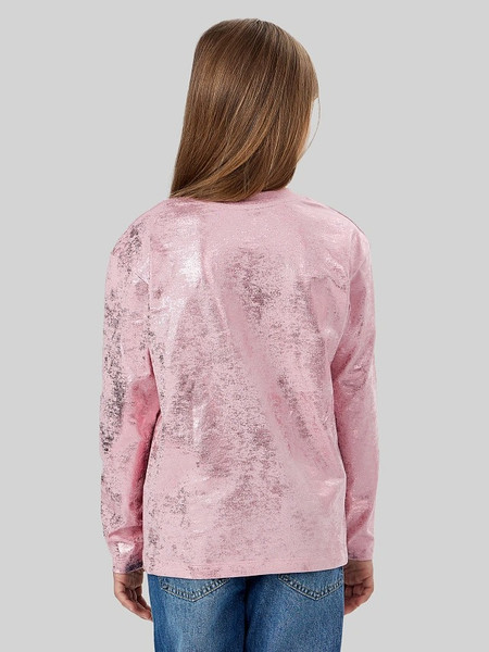 Изображение товара Лонгслив детский Mark Formelle 127931 (р.128-64, нежно-розовый/розовое напыление)