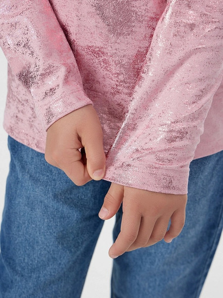 Изображение товара Лонгслив детский Mark Formelle 127931 (р.146-72, нежно-розовый/розовое напыление)