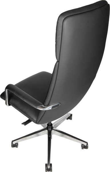 Изображение товара Кресло офисное Norden Neo / HD-2218-1 H (черная кожа/алюминиевая база)