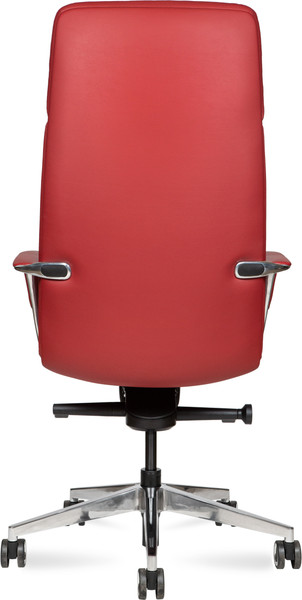 Изображение товара Кресло офисное Norden Neo / HD-2218-6 H (красная кожа/алюминиевая база)