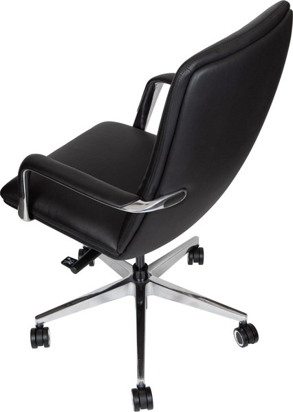 Изображение товара Кресло офисное Norden Neo LB / HD-2218-1 L LB (черная кожа/алюминиевая база)