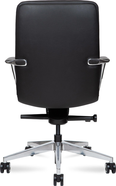 Изображение товара Кресло офисное Norden Neo LB / HD-2218-1 L LB (черная кожа/алюминиевая база)